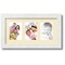 ArtToFrames Collage Photo Picture Frame with 3 - 3.5x5 inch Openings, Framed in White with Over 62 Mat Color Options and Regular Glass (CSM-3966-29)